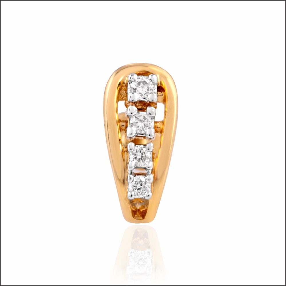 Aisshpra Diamond Nose pin in 18 Kt Stylish Daily Wear Jewellery for Women