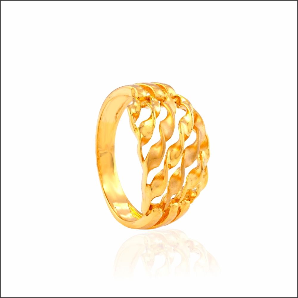 Aisshpra Timeless Gold Ring in 18 Kt Stylish Daily Wear Jewellery for Women