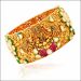 Aisshpra Kundan Gold Kada in 18 Kt Traditional Temple Style Jewellery for Women