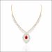 Aisshpra Diamond Necklace in 14 Kt Stylish Party Wear Jewellery for Women