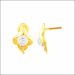 Aisshpra Gold Stud Earrings in 18 Kt Elegant Daily Wear Jewellery for Women