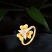 Aisshpra Gold Ring in 18 Kt Stylish Daily wear Jewellery for Women