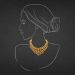 Aisshpra Temple Design Gold Necklace in 22 Kt Traditional Wear Jewellery for Women