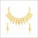 Aisshpra Turkish Style Gold Necklace in 22 Kt for Women Comes with a Set of Matching earrings