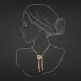 Aisshpra Signity Gold Pendant Set in 18 Kt Stylish Party Wear Jewellery for Women 