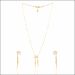 Aisshpra Signity Gold Pendant Set in 18 Kt Comes with a set of Matching Earrings