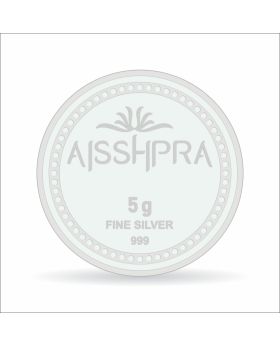 Aisshpra 999 Purity 5 gram Precious Fine Silver Coin Perfect Gift For Every Occasion