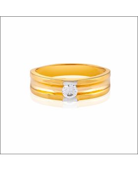 Aisshpra Solitaire Diamond Ring in 18 Kt Stylish Casual wear Jewellery for Men