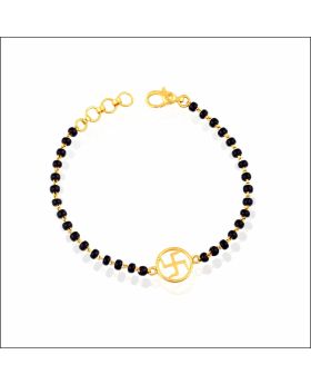 Aisshpra The Swastik Baby Nazariya Gold Bracelet in 18 Kt Daily wear Jewellery for Kids