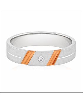 Aisshpra Pt 95 Platinum Diamond Band Stylish Casual Wear Jewellery for Men