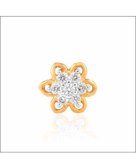Aisshpra Diamond Nose pin in 18 Kt Stylish Daily Wear Jewellery for Women